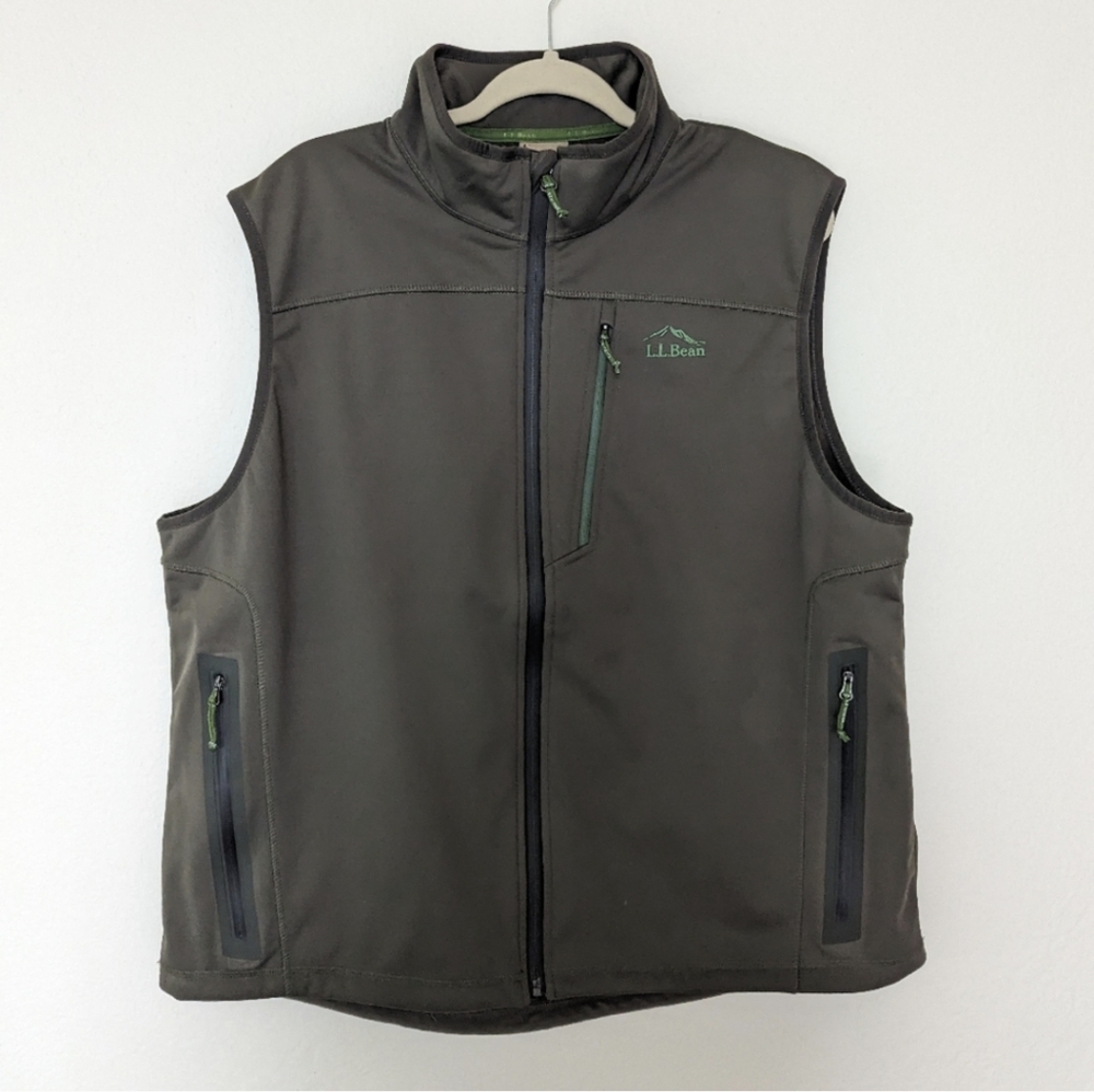 L.l.Bean Men's Ridge Runner Soft-Shell Vest XL Green